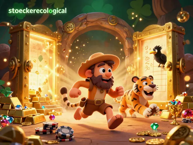 Experience thrilling wins with stoeckerecological's vibrant 3D casino illustration featuring engaging game elements.